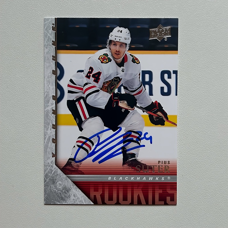 2020-21 UD Retro Young Guns T-94 PIUS SUTER Autographed Rookie Card
