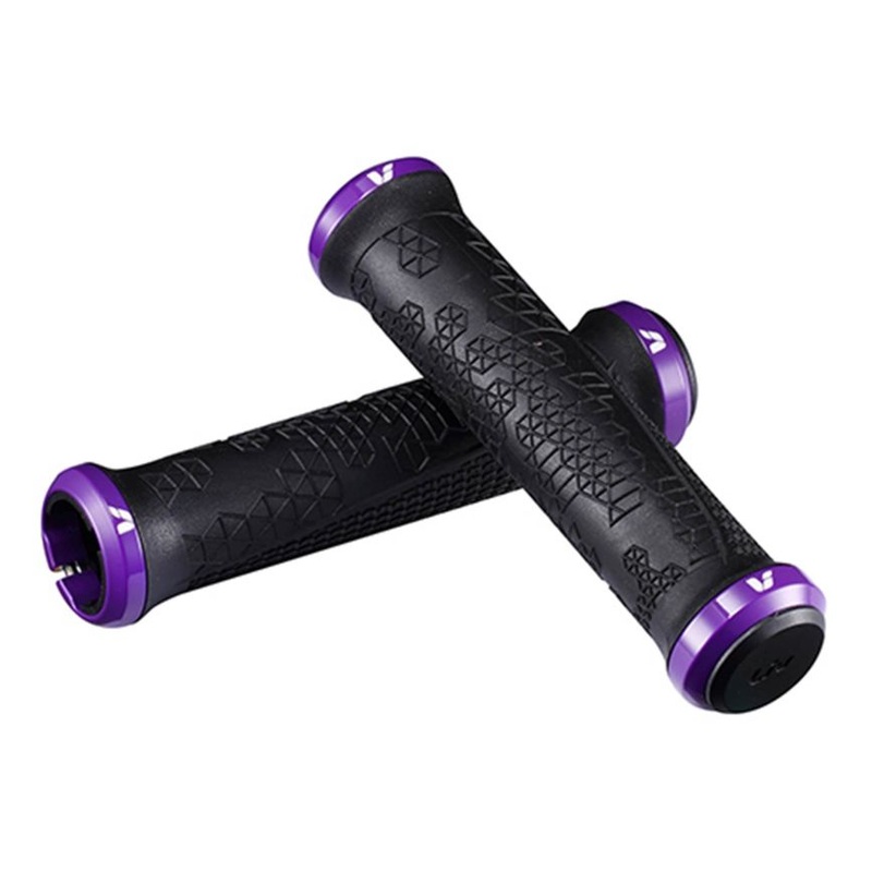 Supera Double Lock-On Grips|BLACK/PURPLE|OS