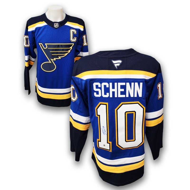 Brayden Schenn Autographed St. Louis Blues Home Fanatics Premium Jersey