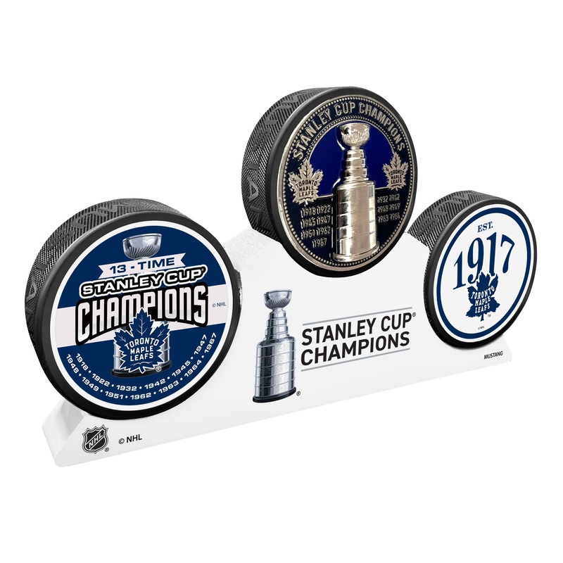 Toronto Maple Leafs – Elite Medallion 3 Puck Podium Set
