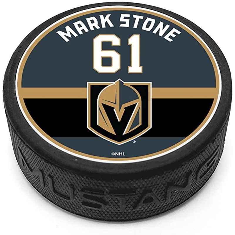 Vegas Golden Knight Mark Stone Player Name & Number Puck
