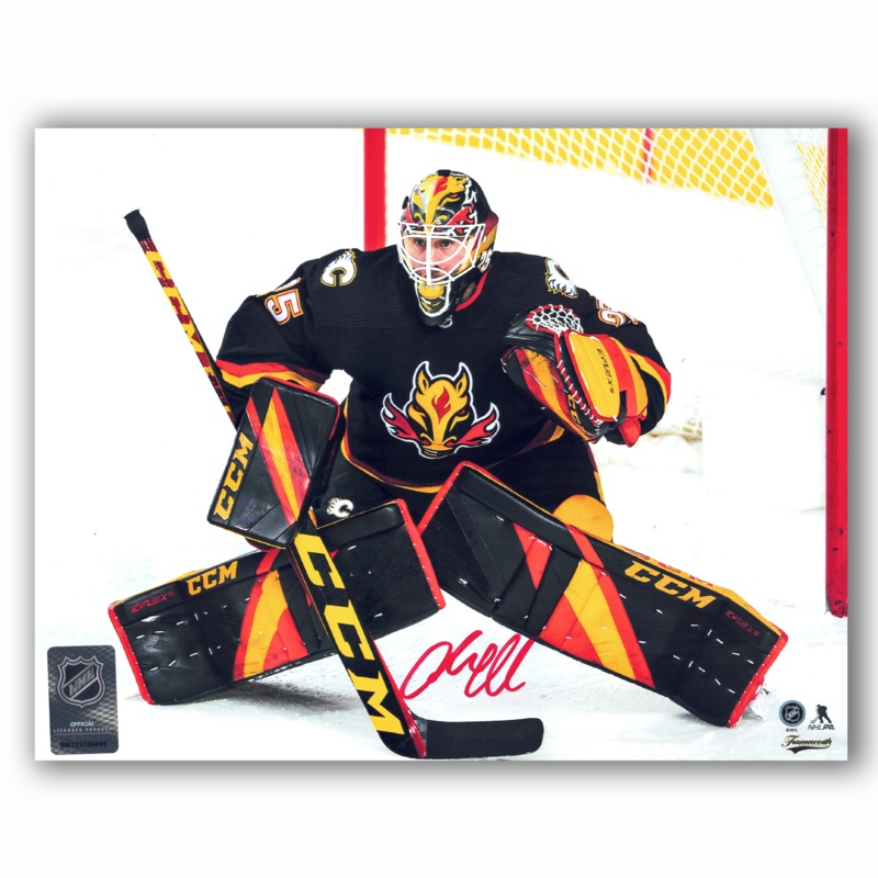 Jacob Markstrom Calgary Flames Reverse Retro Autographed 8×10 Photo (Red)