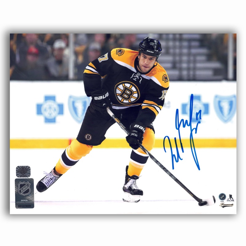 Milan Lucic Boston Bruins Home Autographed 8×10 Photo