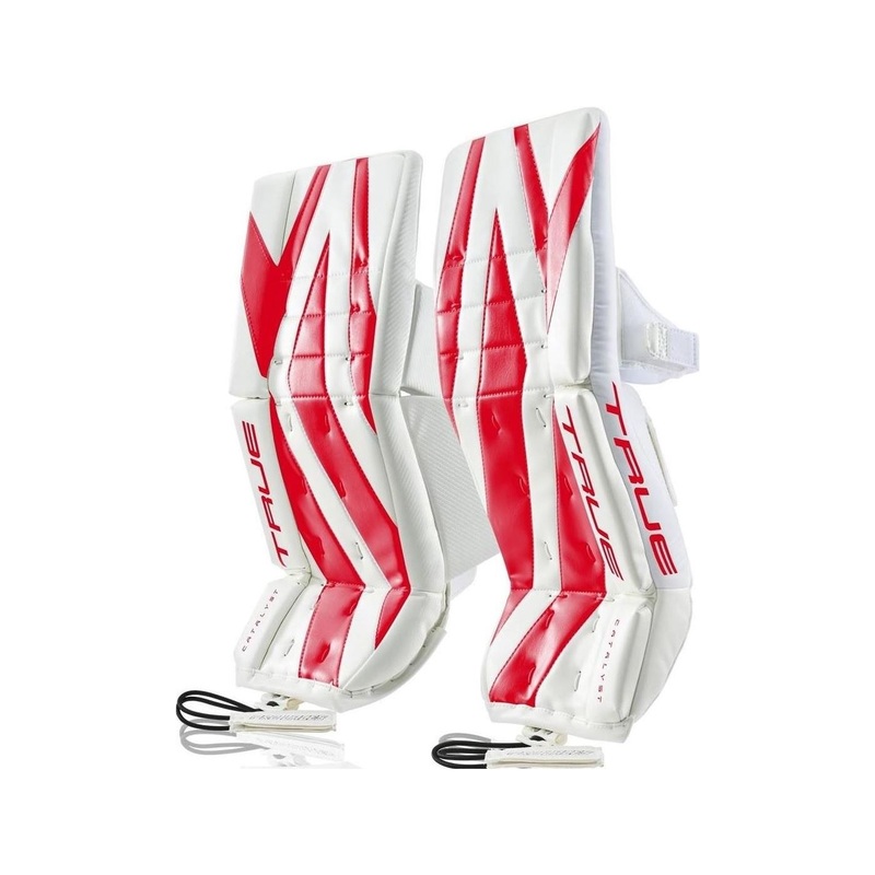 TRUE Goalie Leg Pads Catalyst Jr White/Red