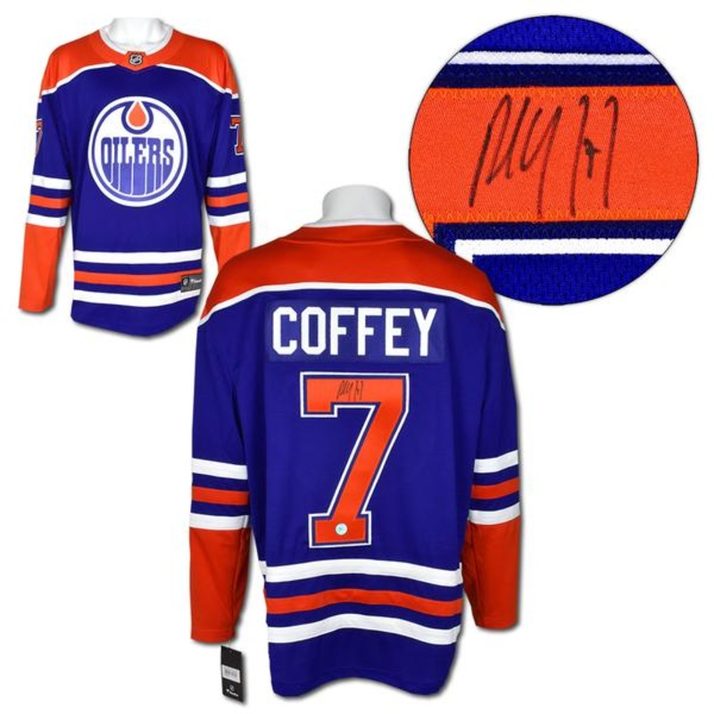Paul Coffey Edmonton Oilers Autographed Fanatics Alternate Jersey