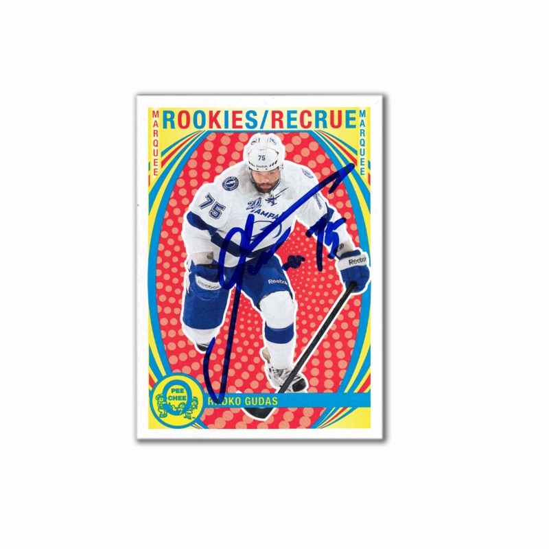 2013-14 OPC Marquee Rookies #536 RADKO GUDAS Autographed Rookie Card