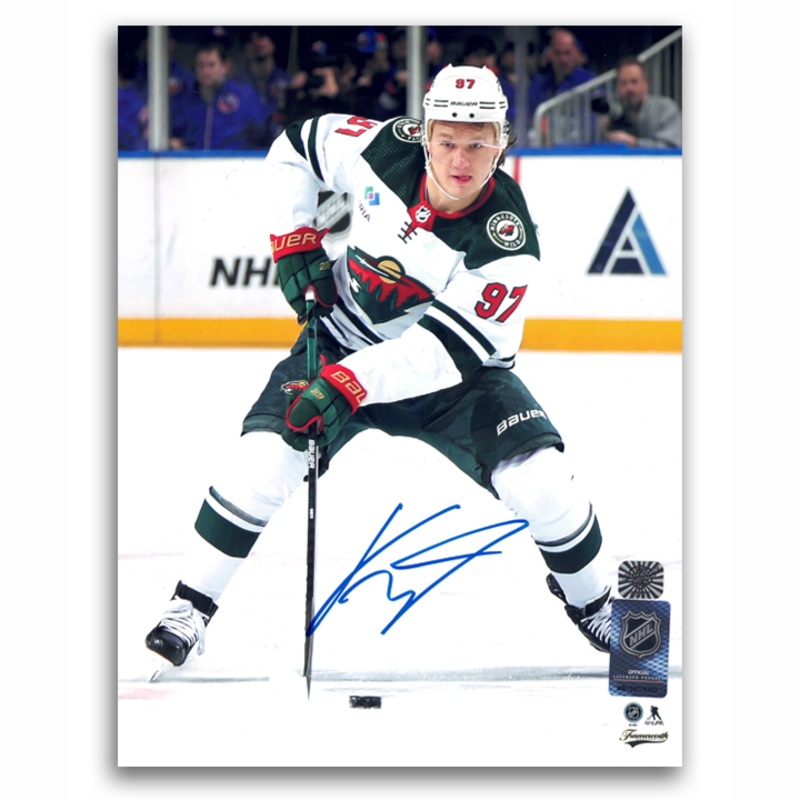 Kirill Kaprizov Minnesota Wild Autographed Away 8×10