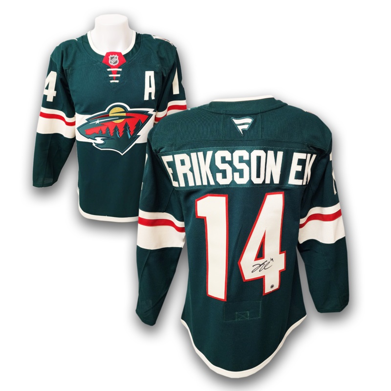 Joel Erikkson Ek Autographed Minnesota Wild Fanatics Premium Jersey