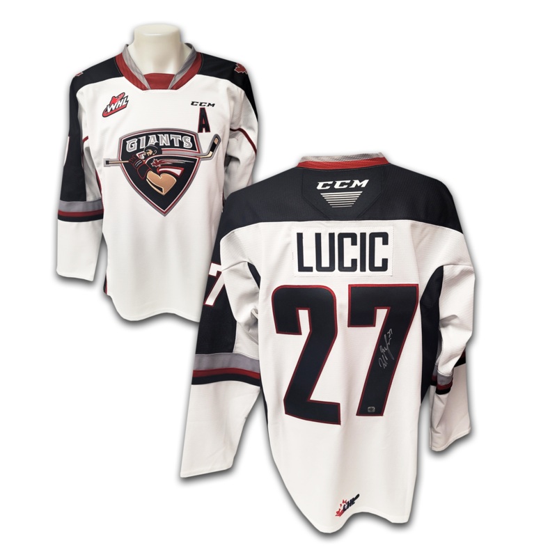 Milan Lucic Autographed Vancouver Giants White CCM Jersey