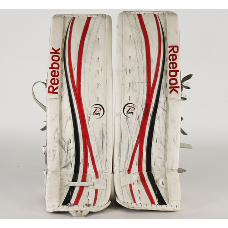 37 – Reebok Premier White Pads – Alex Salak Chicago Blackhawks