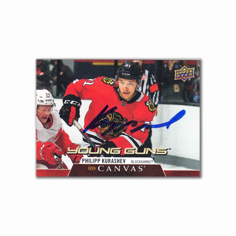 2020-21 UD Young Guns Canvas #C115 PHILIPP KURASHEV Autographed Rookie Card