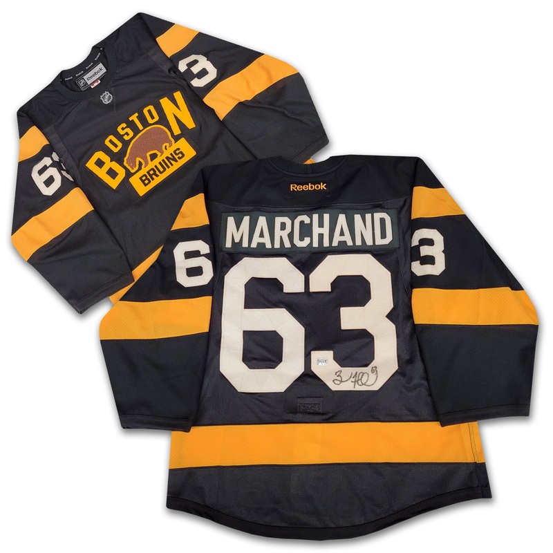 Brad Marchand Boston Bruins 2016 Winter Classic Black Reebok Authentic Jersey