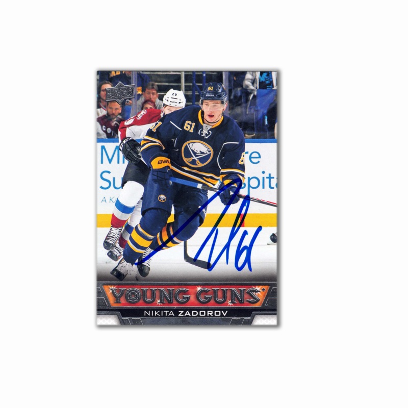 2013-14 UD Young Guns #471 NIKITA ZADOROV Autographed Rookie Card