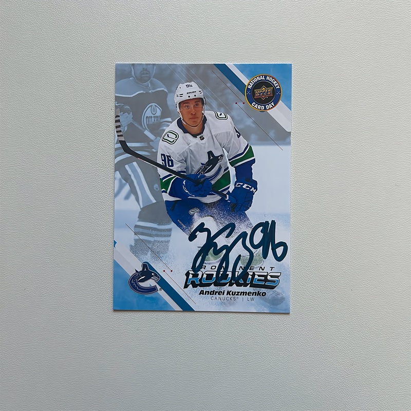 2022-23 UD Prominent National Hockey NHCD-7 ANDREI KUZMENKO Autographed Rookie Card