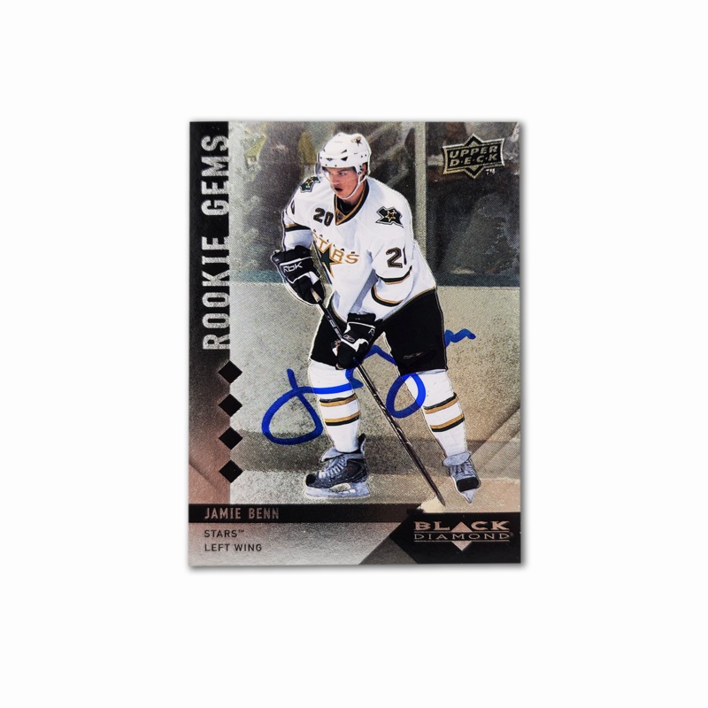 2009-10 UD Black Diamond Rookie Gems #206   JAMIE BENN Autographed Rookie Card