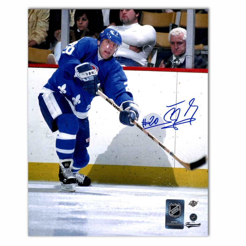 Anton Stastny Autographed Quebec Nordiques Home 8×10 Photo (Passing)