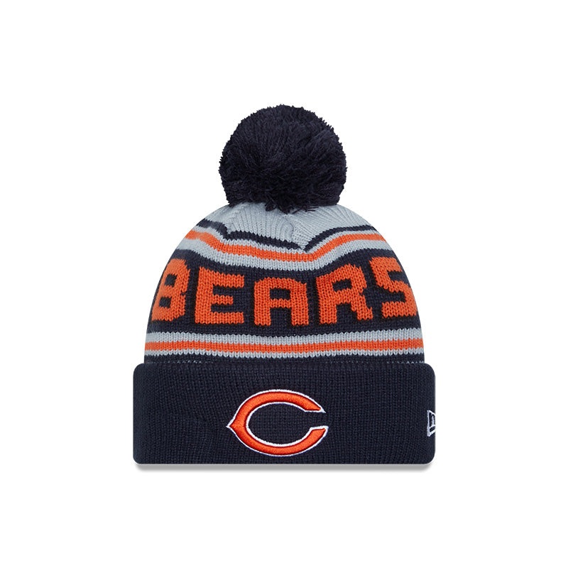 New Era Chicago Bears Cuffed Knit Hat with Pom