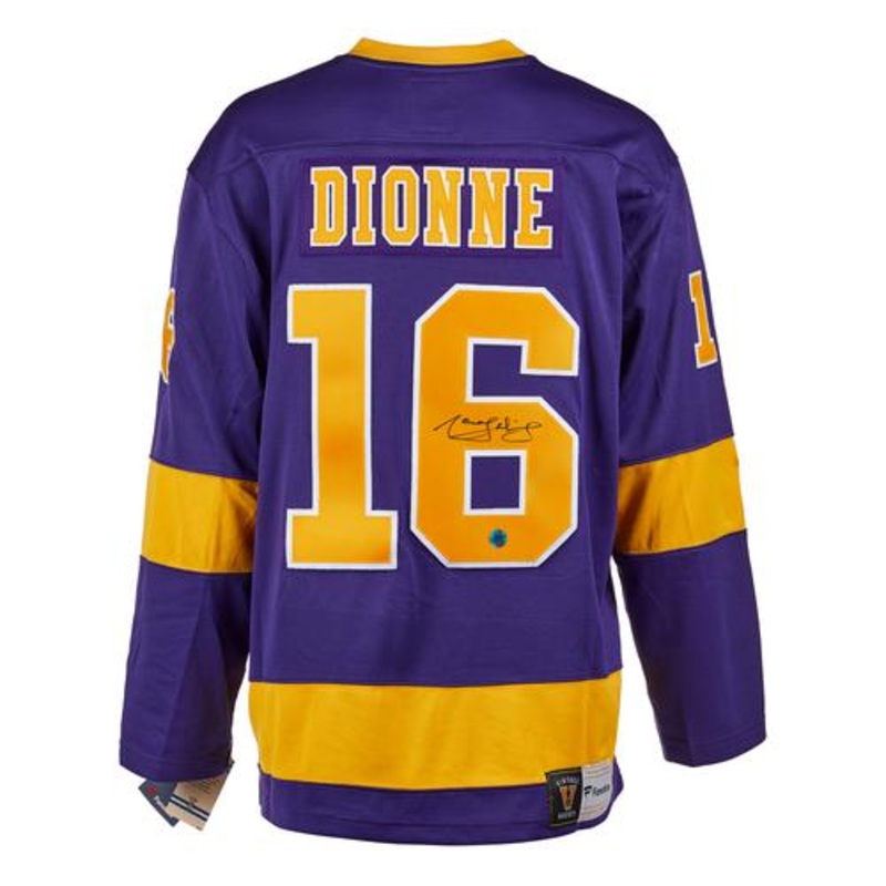 Marcel Dionne Los Angeles Kings Signed Vintage Fanatics Jersey
