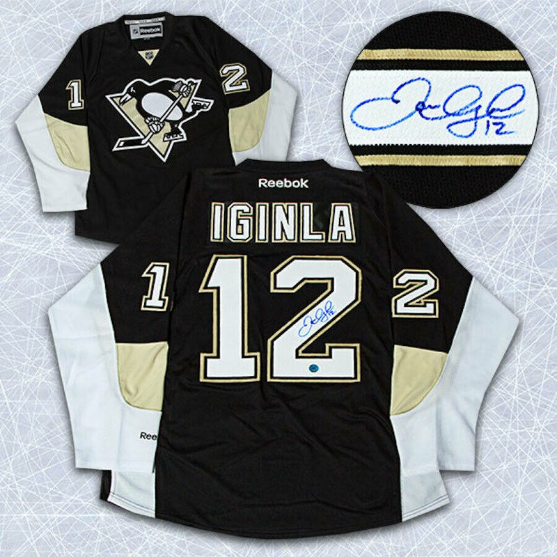 Jarome Iginla Pittsburgh Penguins Autographed Reebok Jersey