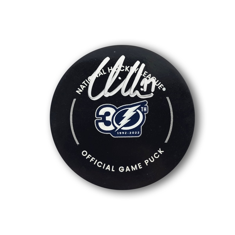 Victor Hedman Autographed Tampa Bay Lightning Official Hockey Puck