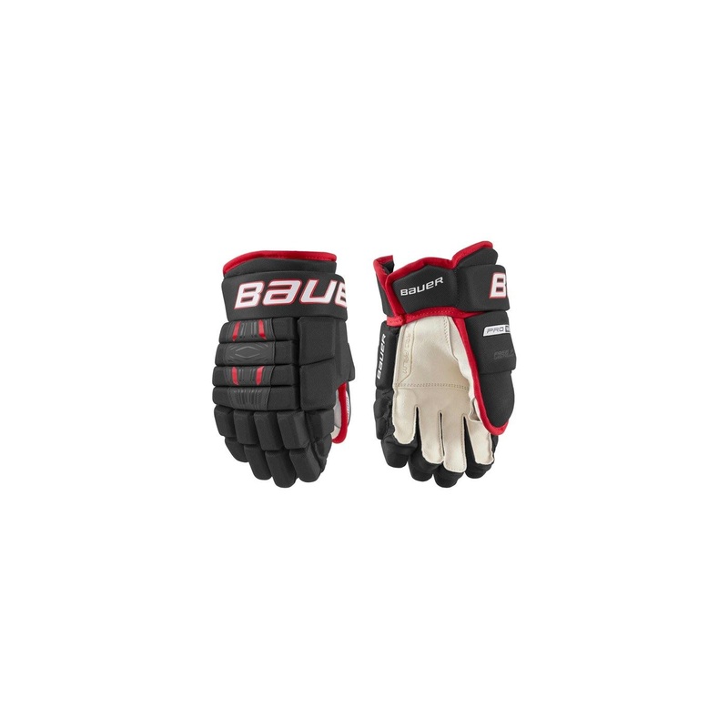 Bauer Gloves Pro Series Jr Black/Red