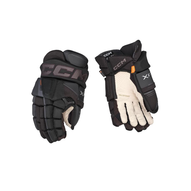 CCM Glove Tacks XF Pro Jr Black/Graphite/Grey