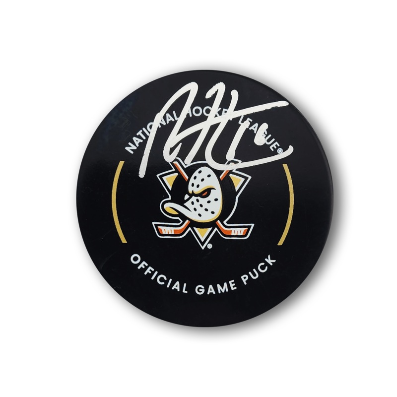 Ryan Strome Autographed Anaheim Ducks Official Hockey Puck