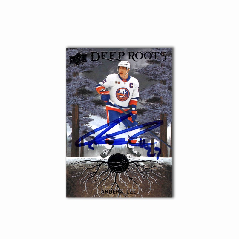 Anders Lee Autographed New York Islanders Deep Roots Hockey Card