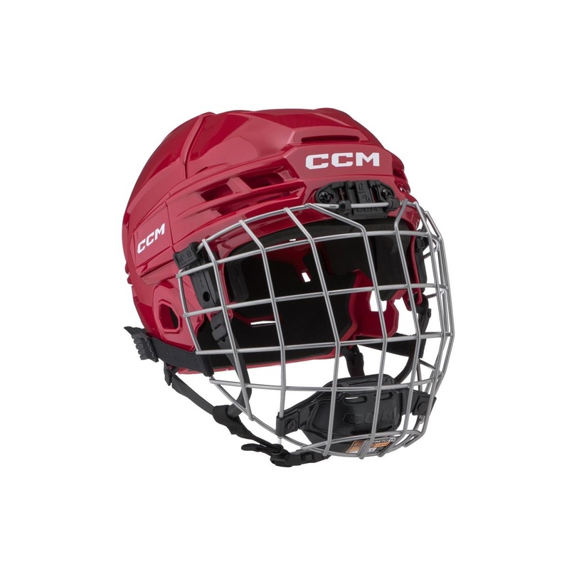 CCM Hockey Helmet Tacks 70 Combo YTH Red