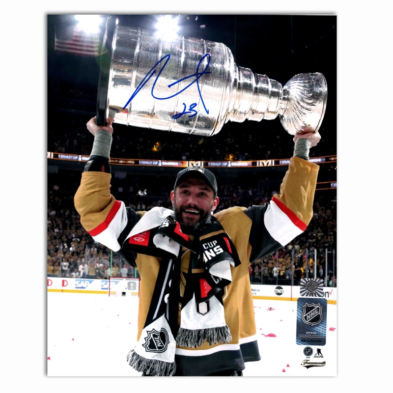 Alec Martinez Autographed Vegas Golden Knights 2023 Stanley Cup 8×10 Photo