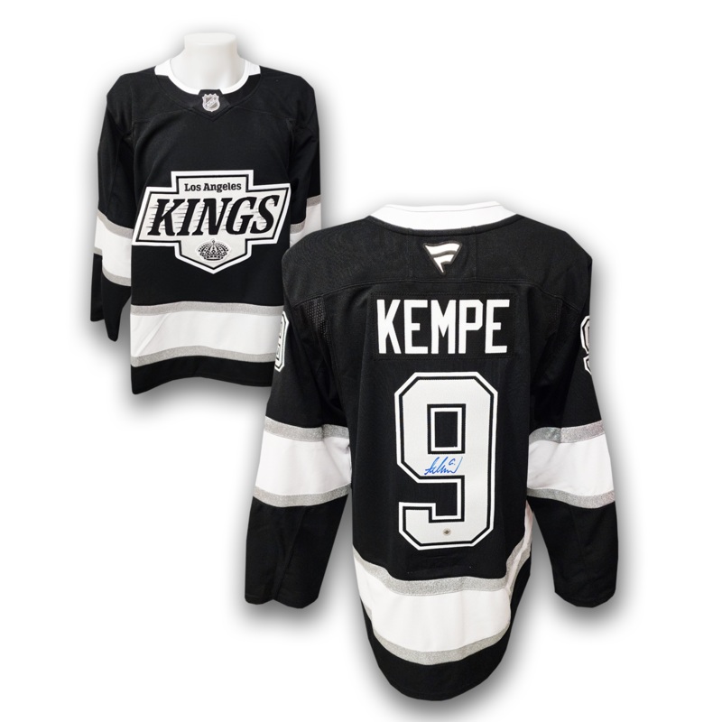 Adrian Kempe Autographed Los Angeles Kings Home Fanatics Premium Jersey