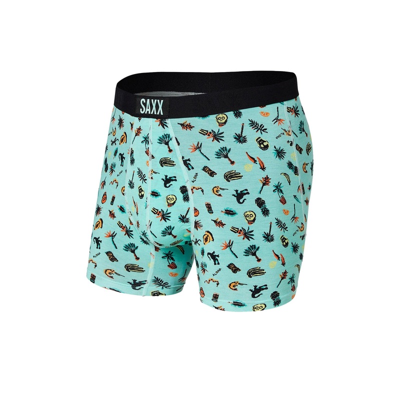Saxx Vibe Boxers – Mint Remote Island