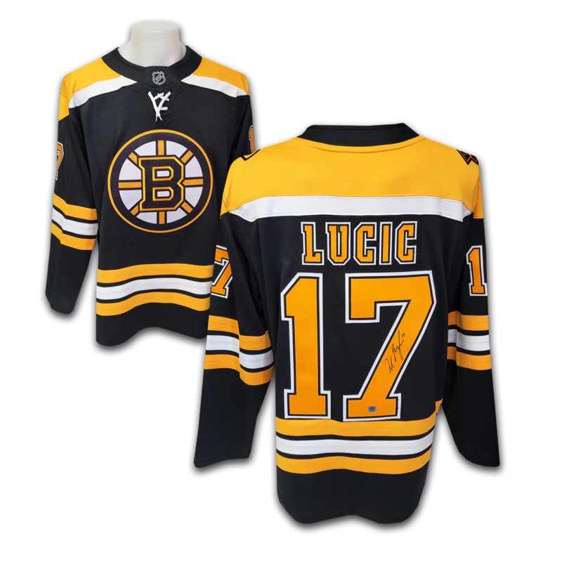 Milan Lucic Autographed Boston Bruins Black Fanatics Jersey