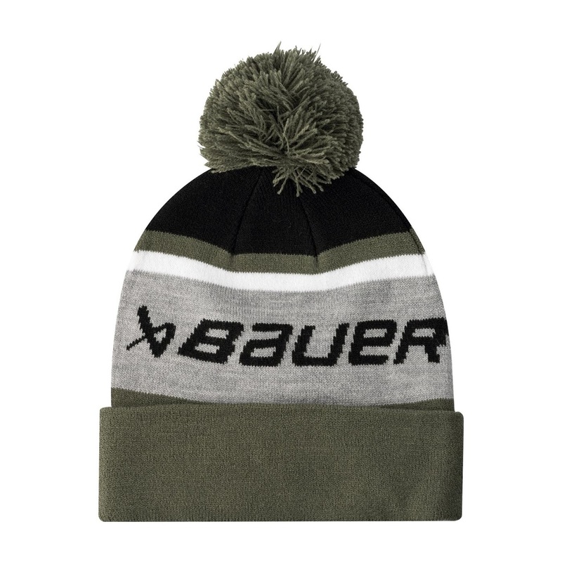 Bauer Hat Intarsia Knit Pom Sr Navy/Black