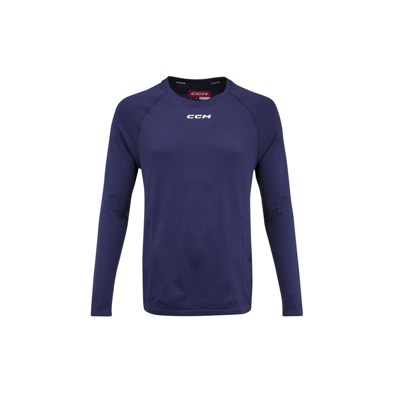 CCM Shirt Long Sleeve Training Sr NAVY