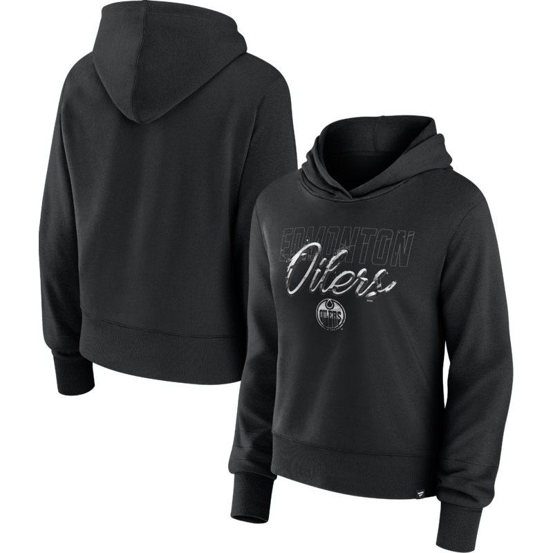 Womens Edmonton Oilers Wordmark Pullover Hoodie