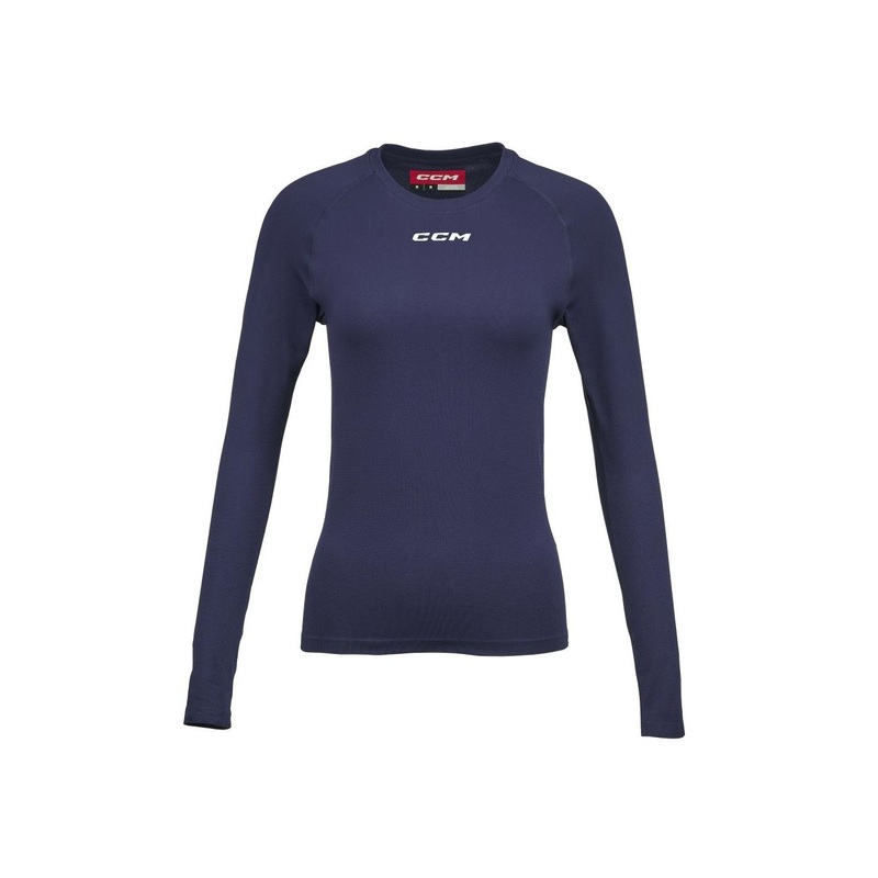 CCM Shirt Long Sleeve Womens Training Navy