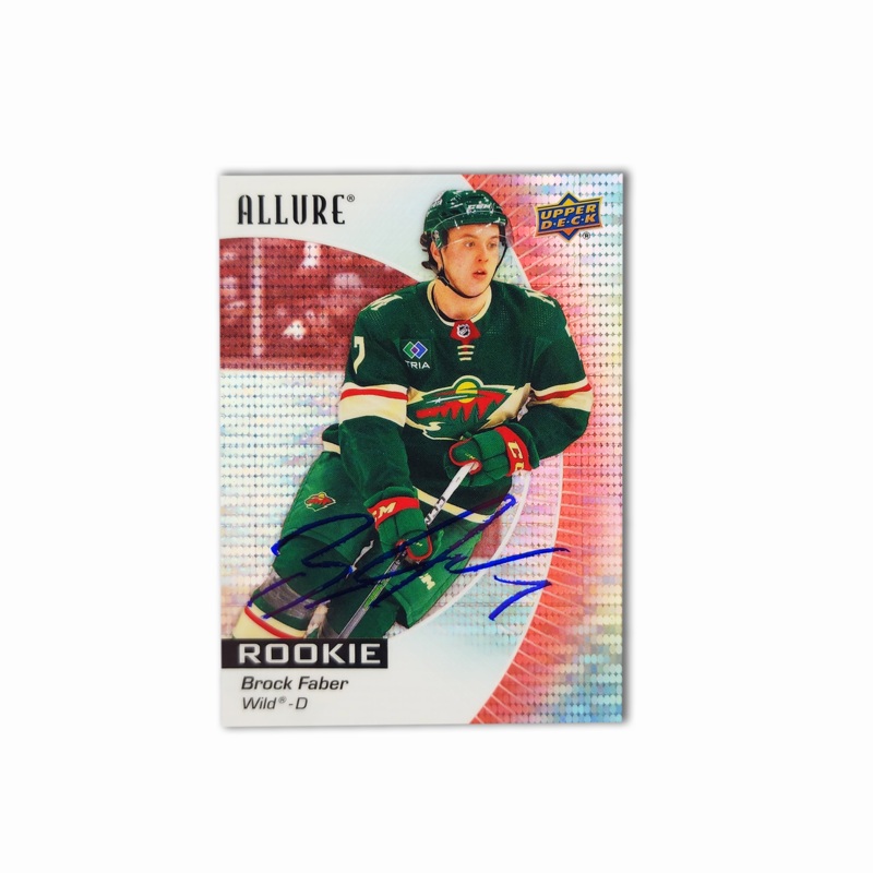 2023-24 UD Allure Rainbow #112 BROCK FABER Autographed Rookie Card