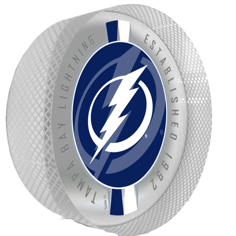 Tampa Bay Lightning Puck | Crystal Ribbon