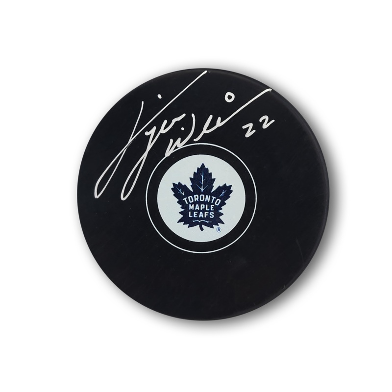 Tiger Williams Autographed Toronto Maple Leafs Hockey Puck