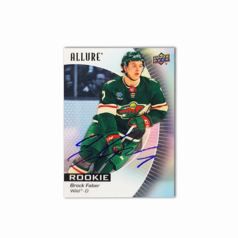 2023-24 UD Allure #112 BROCK FABER Autographed Rookie Card