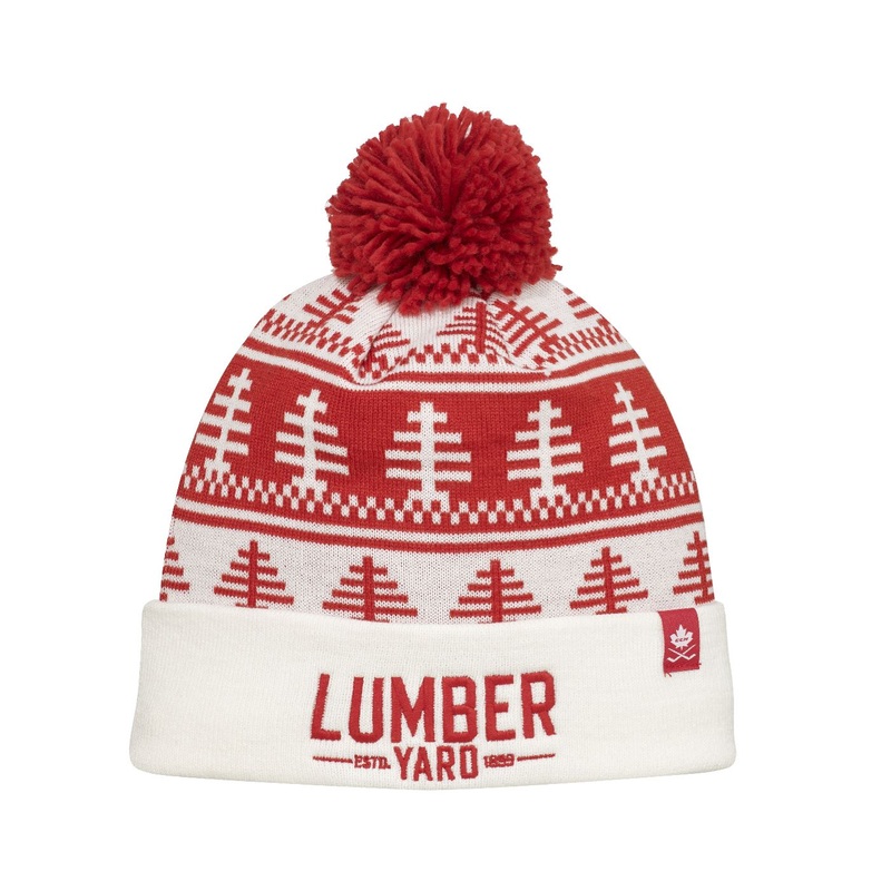 CCM Hat Holiday Lumber Pom Knit Sr