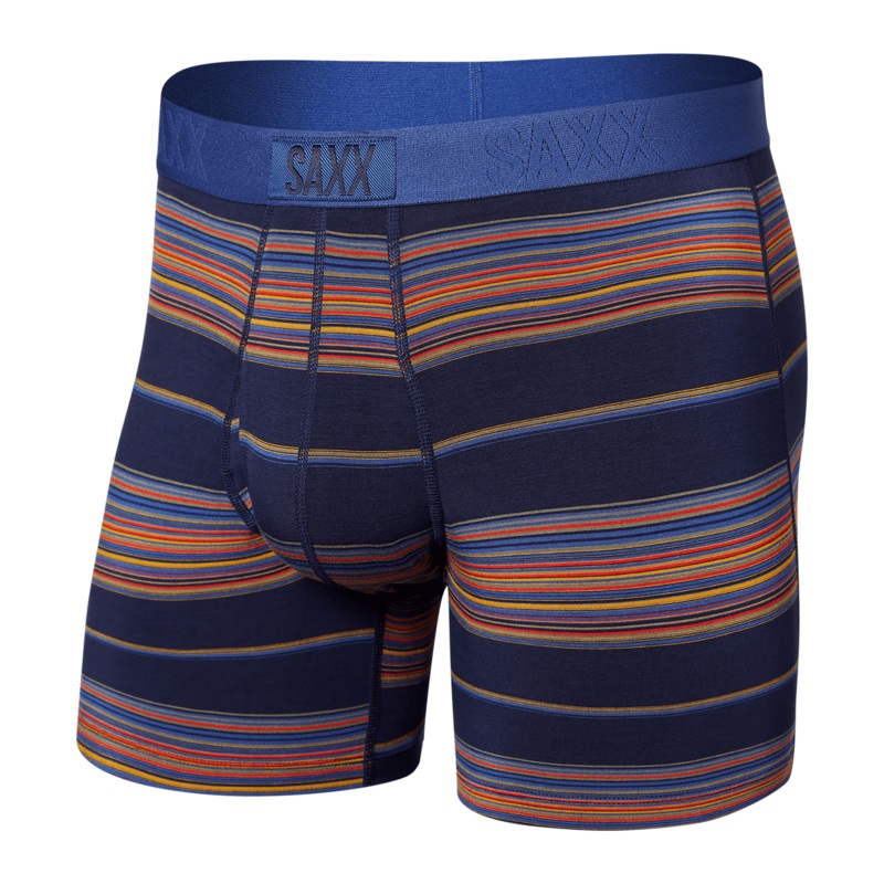 Saxx Ultra Boxers – Horizon Stripe – Navy