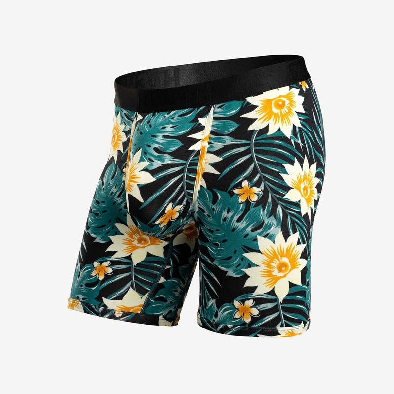Classic Boxer Brief – Tropical Floral Black