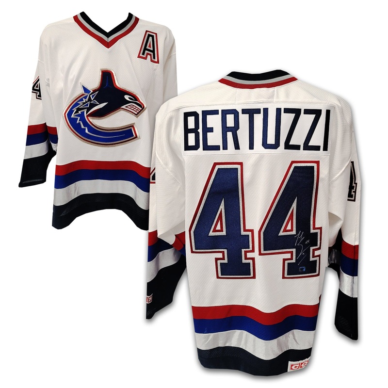Todd Bertuzzi Vancouver Canucks White Orca Autographed CCM Jersey