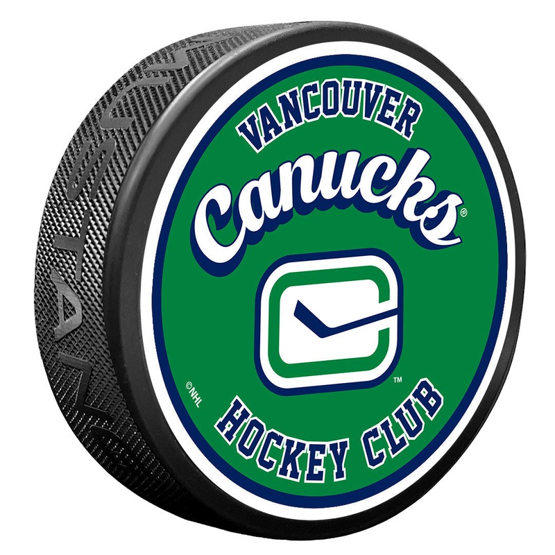 Vancouver Canucks Puck | Retro Script