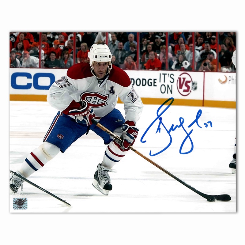 Alex Kovalev Autographed Montreal Canadiens Action 8×10 Horizontal Photo