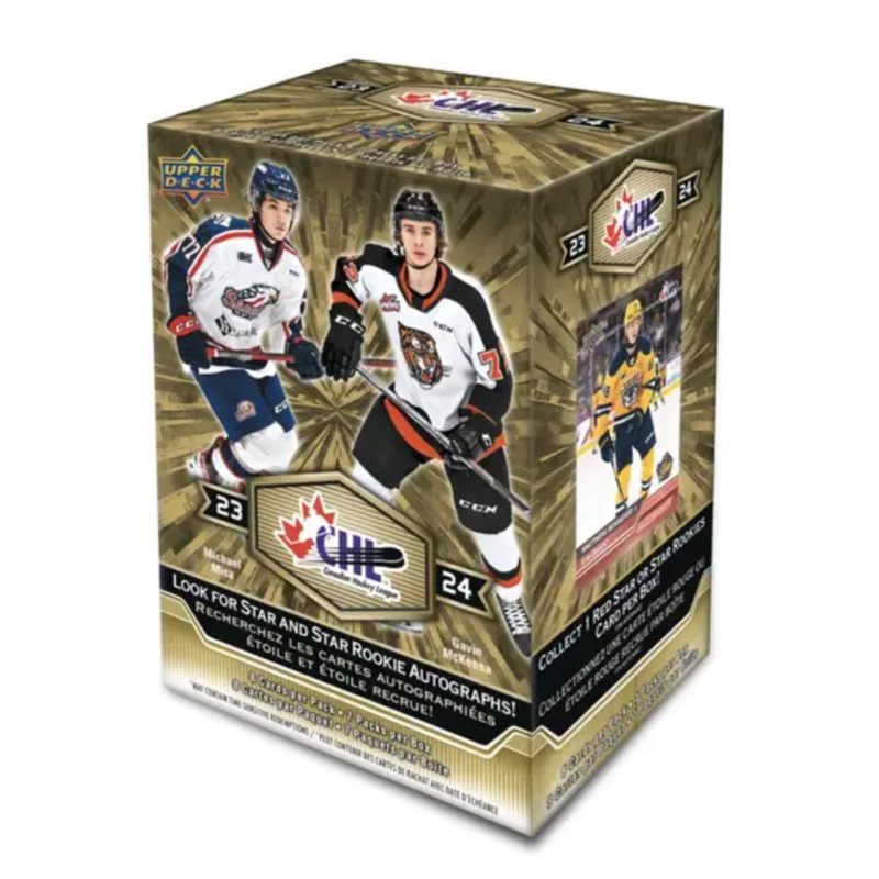 2023-24 Upper Deck CHL Hockey Blaster Box