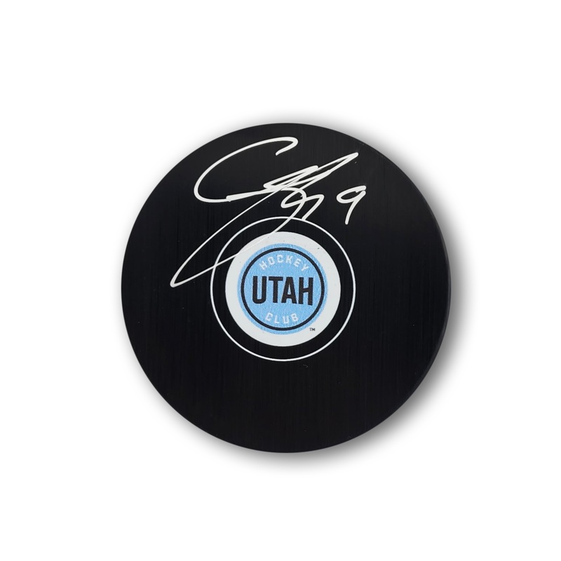 Clayton Keller Autographed Utah Hockey Club Hockey Puck