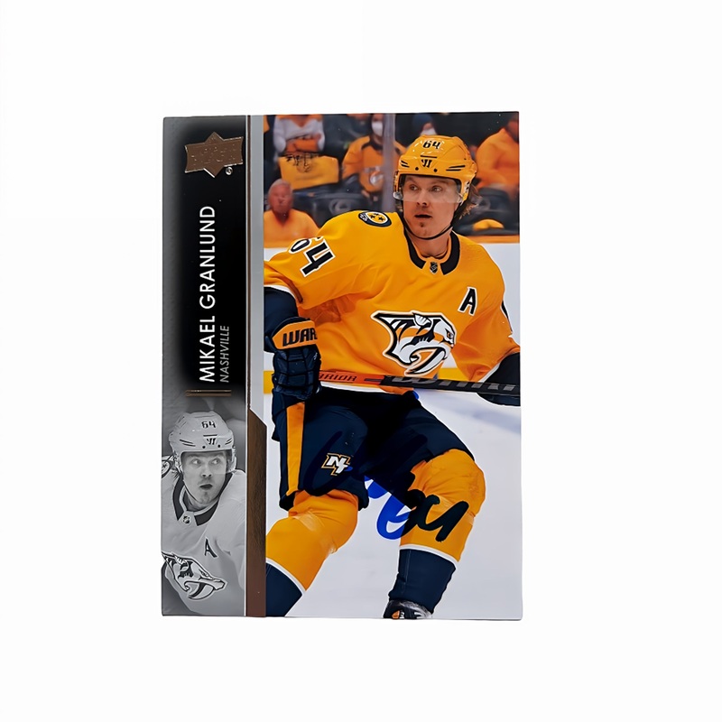 2021-22 UD Upper Deck #353 MIKAEL GRANLUND Autographed Hockey Card